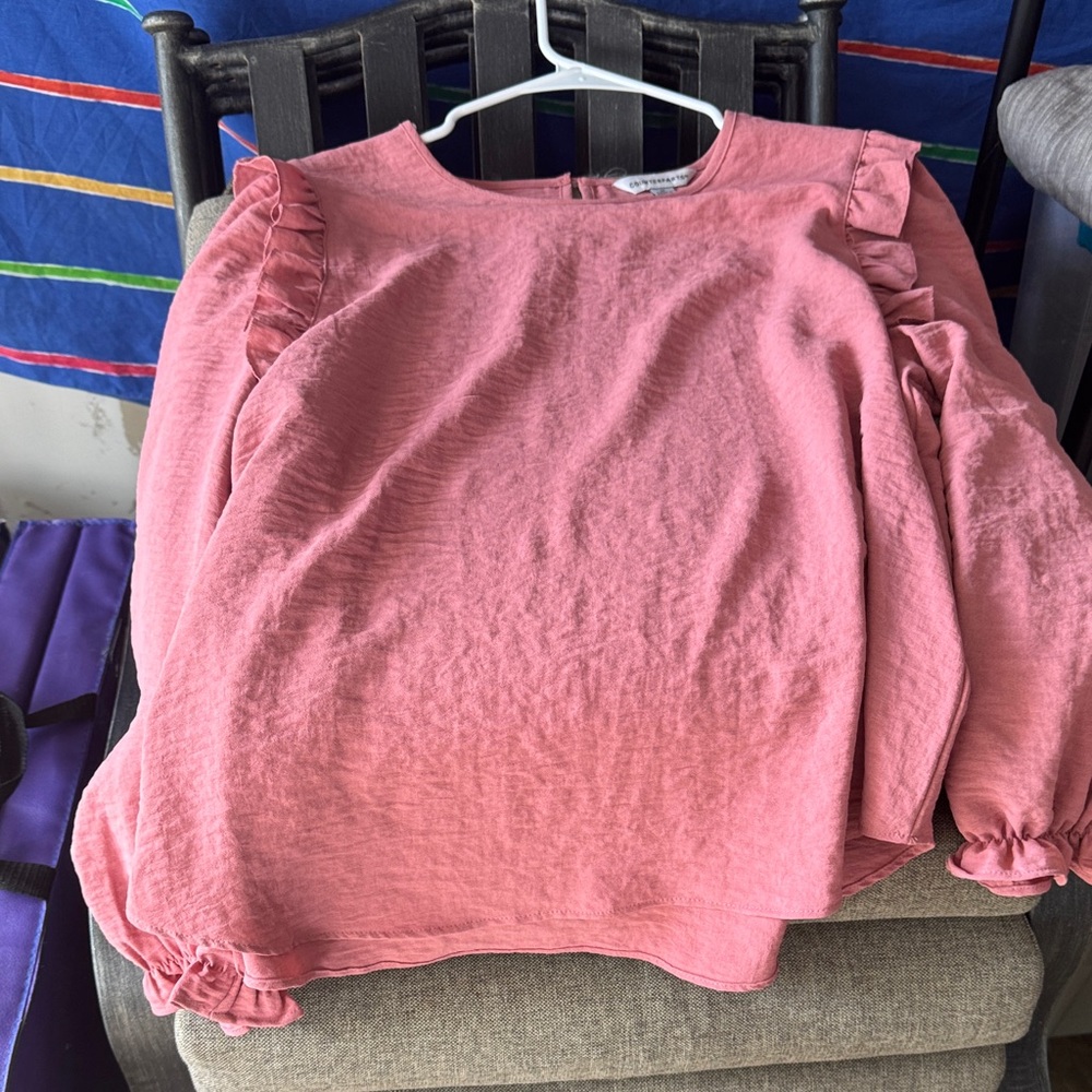 Counterparts Kids Ruffled Blouse in Pink